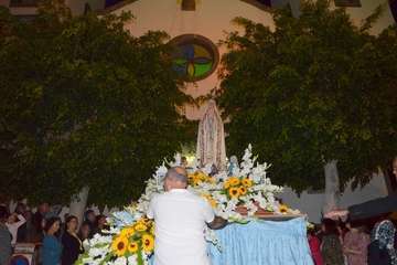 Misa y procesión religiosa en el El Calero de Telde (Foto Francisco Javier Santana)